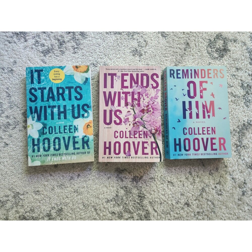 Colleen Hoover Books Paperback Books It Starts With Us,  Ends With Us, Reminders